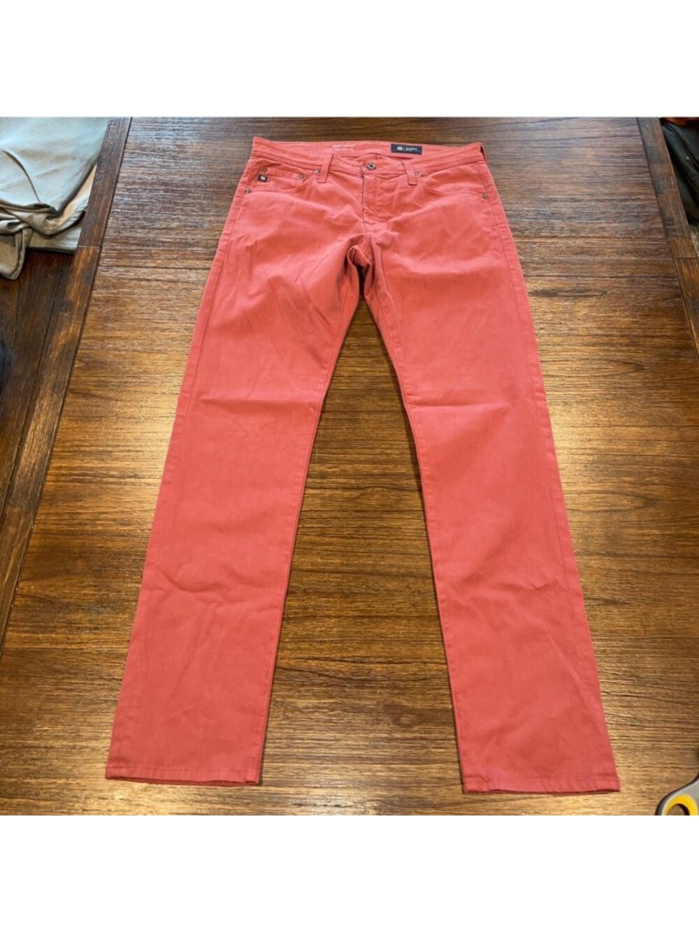 AG Tellis Modern Slim Pant Men's 32x33 SUD Red Stretch Trouser Workwear Office
